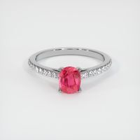 1.20 Ct. Ruby Ring, 14K White Gold 1